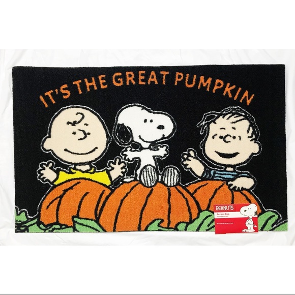 Peanuts Anti Fatigue Snoopy Kitchen Padded Mat 18”X30” Halloween Jack-O-Lantern